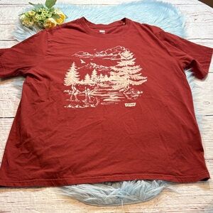 Levi’s Relaxed Fit Graphic Forest Short Sleeve Tee sz L
